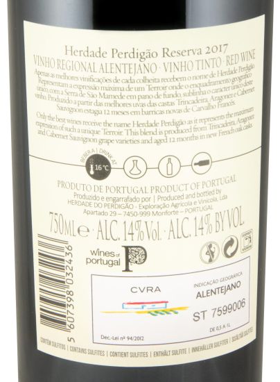 2017 Herdade do Perdigão Reserva red