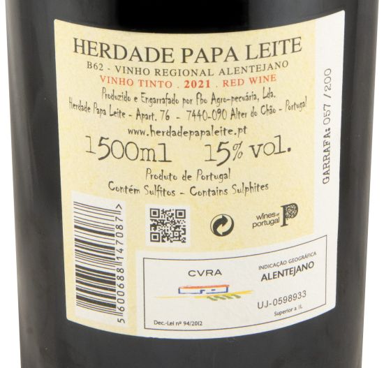 2021 Herdade Papa Leite My Way tinto 1,5L