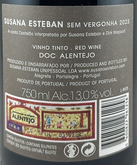 2023 Susana Esteban & Dirk Niepoort Sem Vergonha tinto