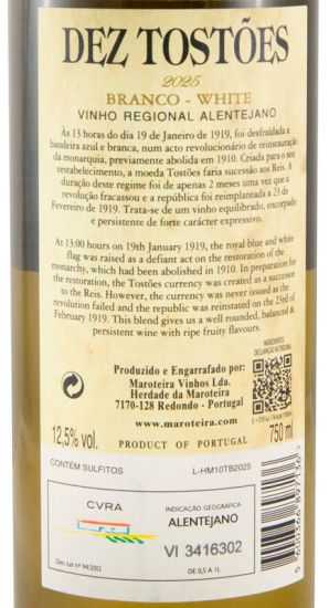 2025 Herdade da Maroteira Dez Tostões white