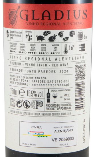 2024 Herdade Fonte Paredes Gladius Premium tinto