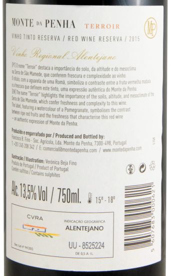 2015 Monte da Penha Terroir Reserva red