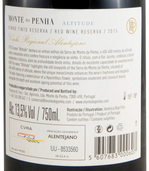2015 Monte da Penha Altitude Reserva red