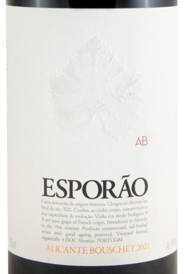 2021 Esporão Alicante Bouschet biológico tinto