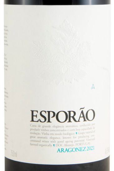 2021 Esporão Aragonês organic red