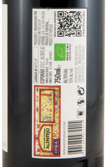 2021 Esporão Aragonês organic red