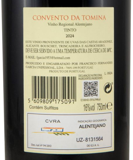 2024 Convento da Tomina tinto