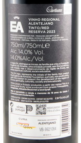 2023 Fundação Eugénio de Almeida EA Reserva red