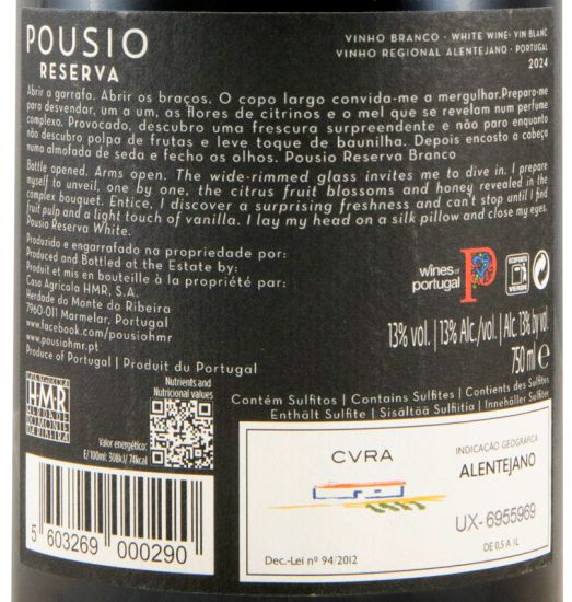 2024 Pousio Reserva white