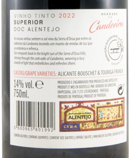 2022 Herdade da Candeeira Superior tinto