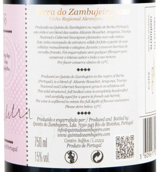 2021 Terra do Zambujeiro red