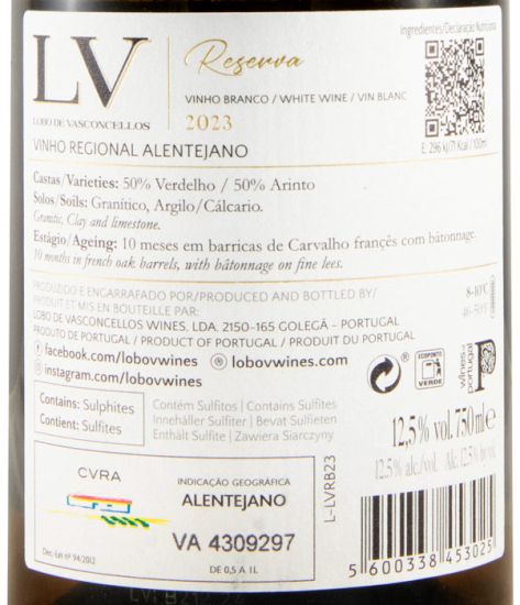 2023 Lobo de Vasconcellos LV Reserva branco