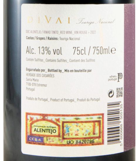 2022 DIVAI Touriga Nacional tinto