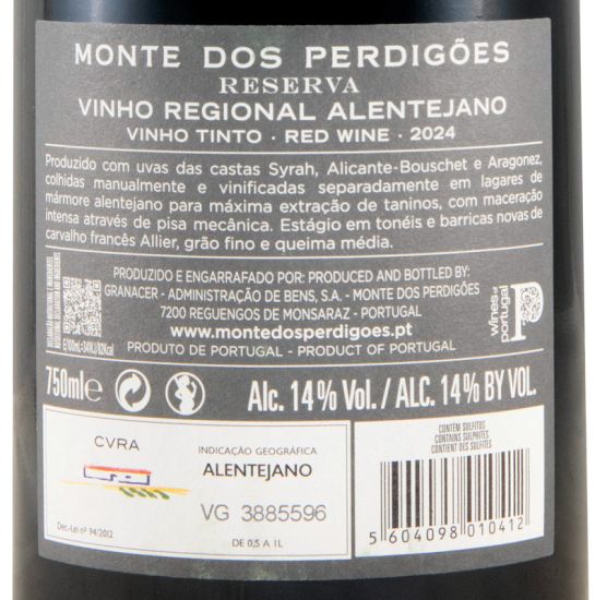 2024 Monte dos Perdigões Reserva tinto