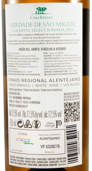 2025 Herdade de São Miguel Colheita Seleccionada branco