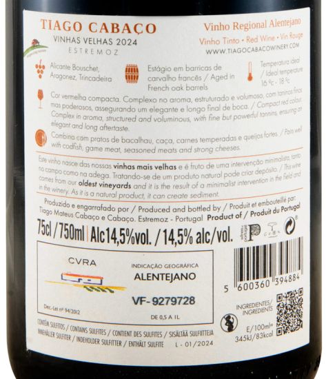 2024 Tiago Cabaço Vinhas Velhas red