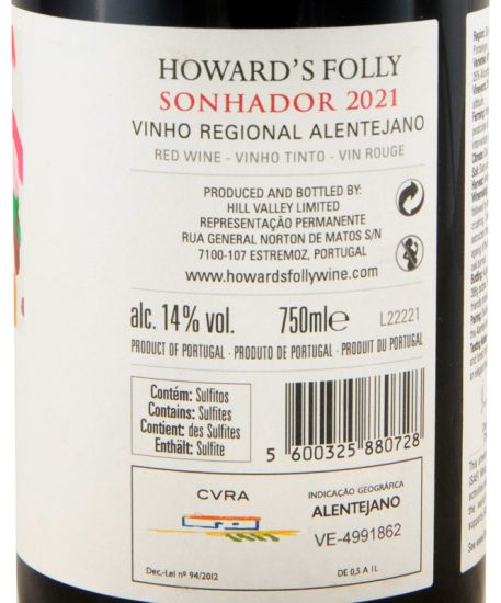 2021 Howard's Folly Sonhador tinto