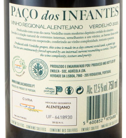 2021 Herdade da Lisboa Paço dos Infante Verdelho branco