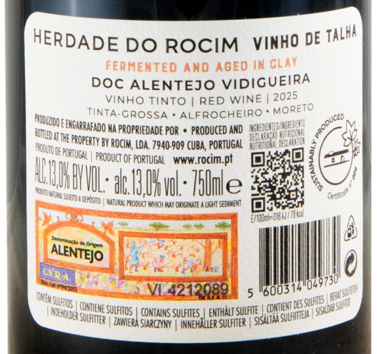 2025 Herdade do Rocim Vinho de Talha red