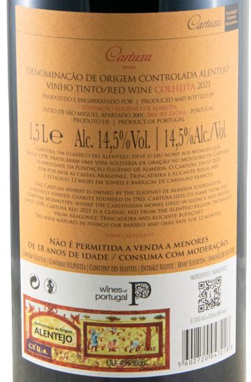 2021 Cartuxa tinto (caixa de madeira) 1,5L