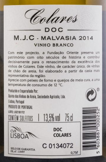 2014 Fundação Oriente Malvasia Colares branco