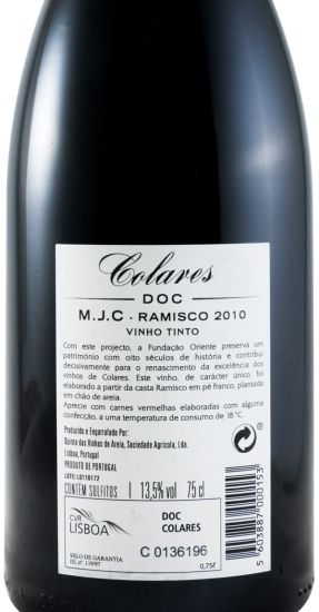 2010 Colares Fundação Oriente Ramisco red