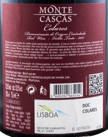 2011 Monte Cascas Ramisco tinto
