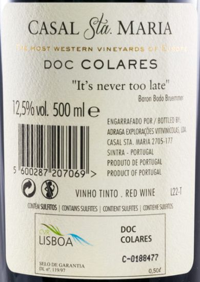 2009 Casal Sta. Maria Ramisco Colares tinto 50cl