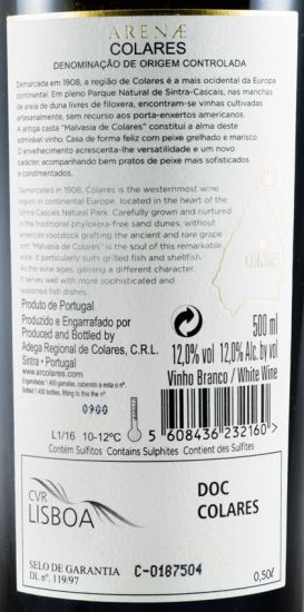 2016 Colares Arenae white 50cl