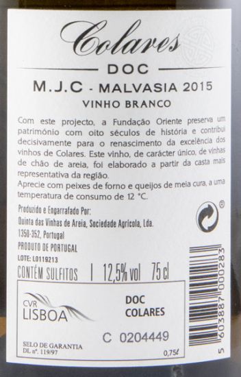 2015 Colares Fundação Oriente Malvasia branco