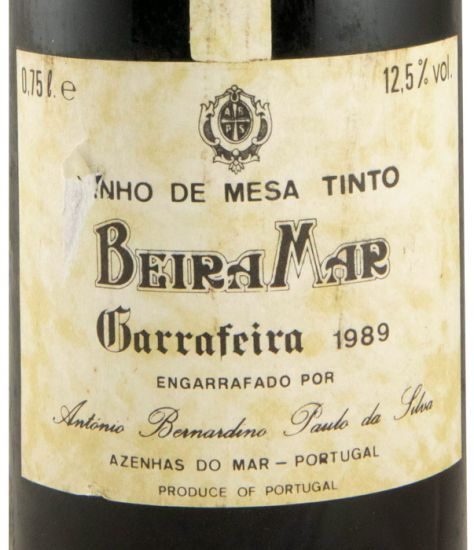 1989 Paulo da Silva Beira Mar Garrafeira Reserva Particular Azenhas do Mar red