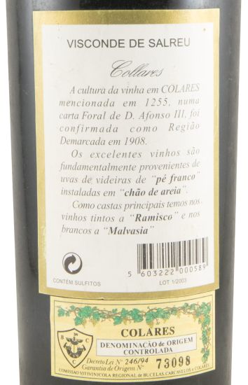 2003 Collares Visconde de Salreu red