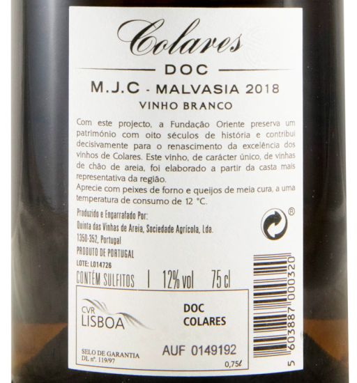 2018 Colares Fundação Oriente Malvasia white