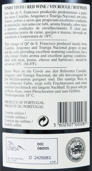 2016 Quinta de S. Francisco red