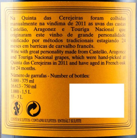 2011 Quinta das Cerejeiras Reserva tinto