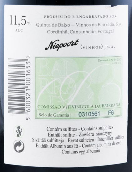 2013 Niepoort Quinta de Baixo Poeirinho Baga tinto