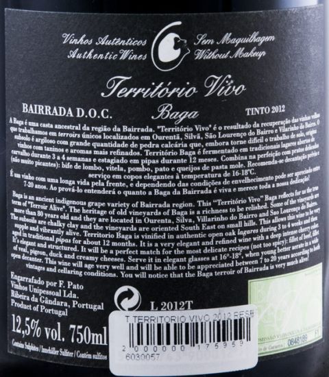 2012 Filipa Pato Território Vivo Baga tinto
