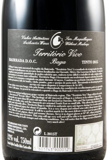 2015 Filipa Pato Território Vivo Baga tinto