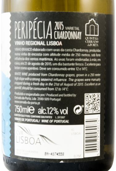 2015 Peripécia Chardonnay white