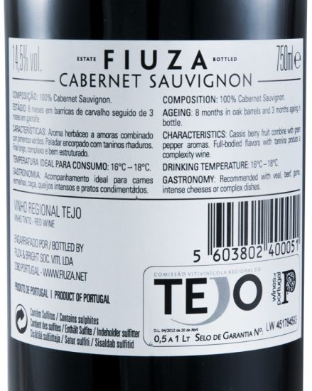 2017 Fiuza Cabernet Sauvignon tinto