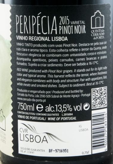 2015 Peripécia Pinot Noir tinto