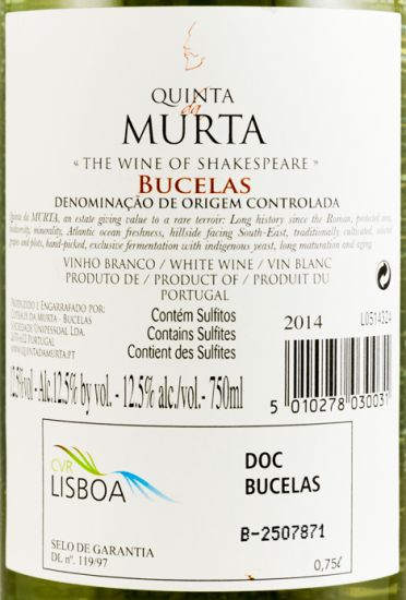 2014 Quinta Da Murta Bucelas white
