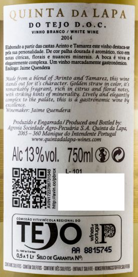 2015 Quinta da Lapa Reserva branco