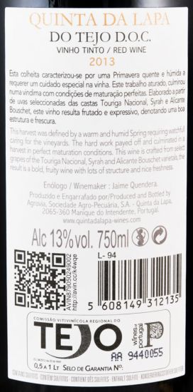 2013 Quinta da Lapa Selection red