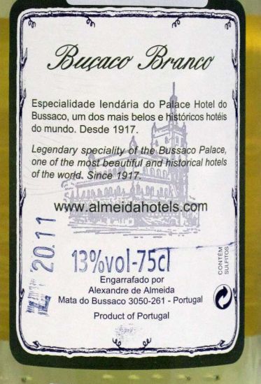 2011 Buçaco Reservado branco