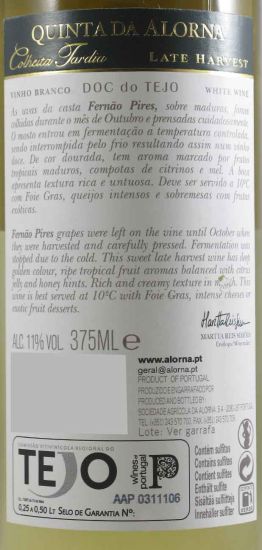 2012 Quinta da Alorna Late Harvest white 37.5cl