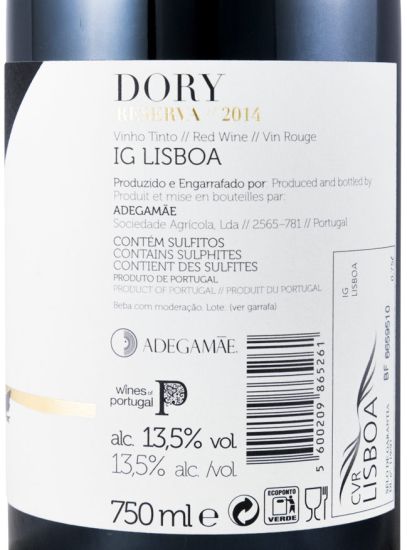 2014 Dory Reserva red