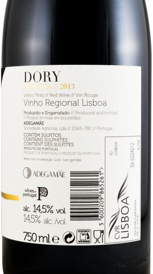 2013 Dory Reserva red