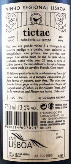 2012 Tictac Sabedoria do Tempo Merlot tinto