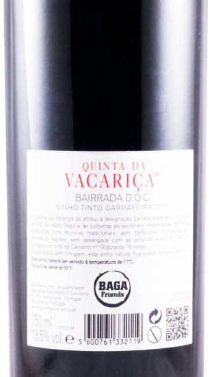 2011 Quinta da Vacariça Garrafeira Tonel 18 red